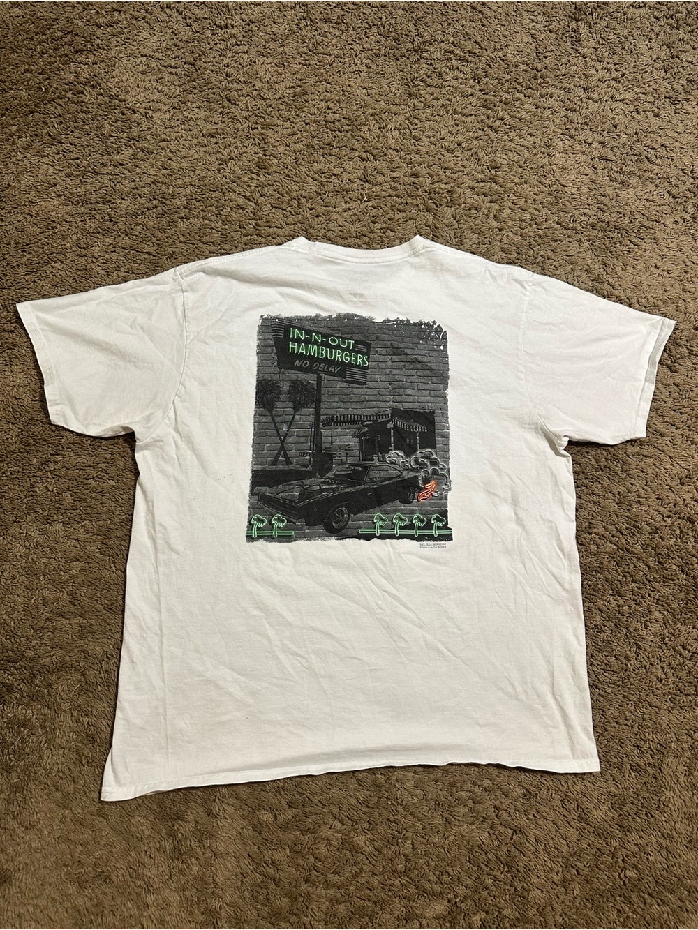 Vintage In & Out “triple white” shirt 00s size 2XL